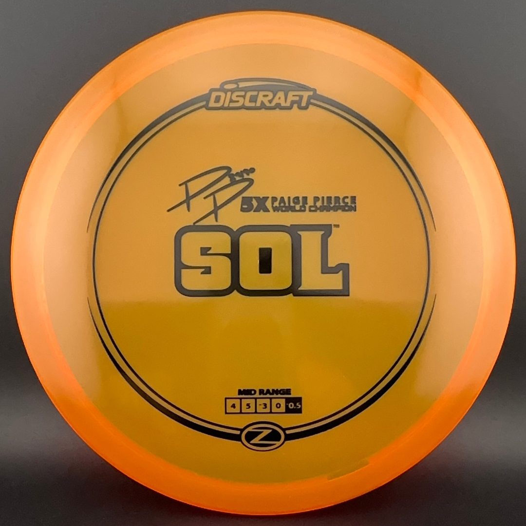 Signature Z Sol - Paige Pierce 5X Champion du Monde Disc