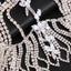 Elegant Leaf Water Diamond Tassel Headwear for Women