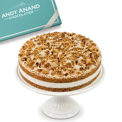 Andy Anand Indulgent Sugar Free Carrot Cake - Freshly Baked Delight (3.2 lbs)