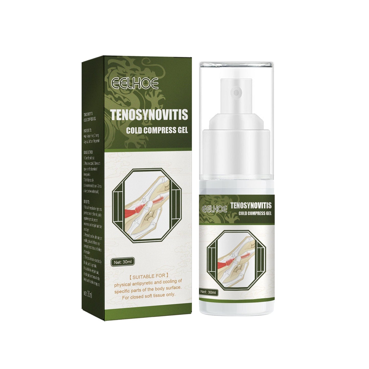 Cold Compress Gel Spray for Sore Wrist Care