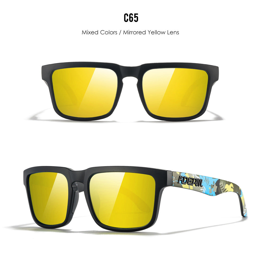 Classic polarized sunglasses for men and women ultra light driving glasses colorful real film sunglasses - Korvel