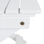 Elegant Outdoor Folding Wooden Side Table - White