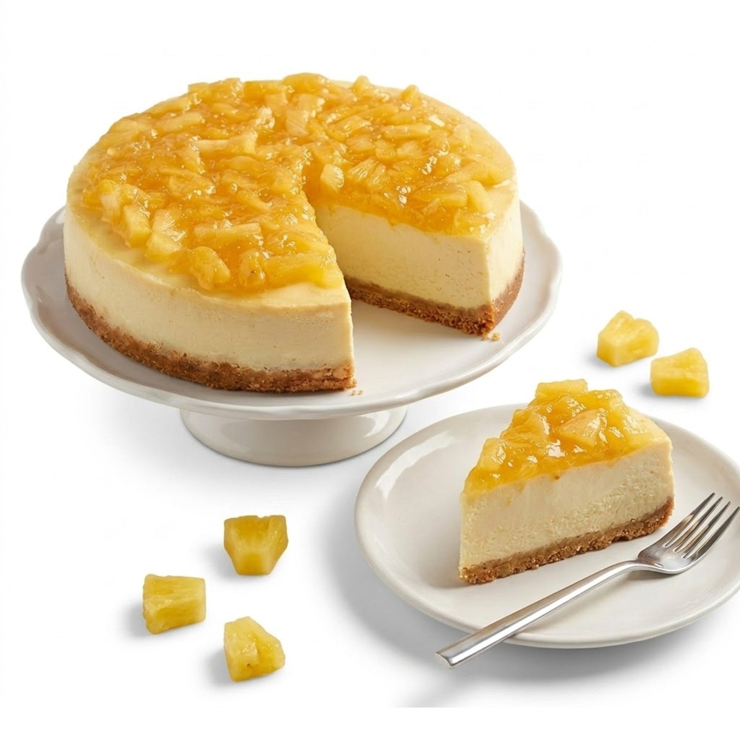 Gâteau au fromage ananas sans sucre Andy Anand - 9" cuit quotidiennement