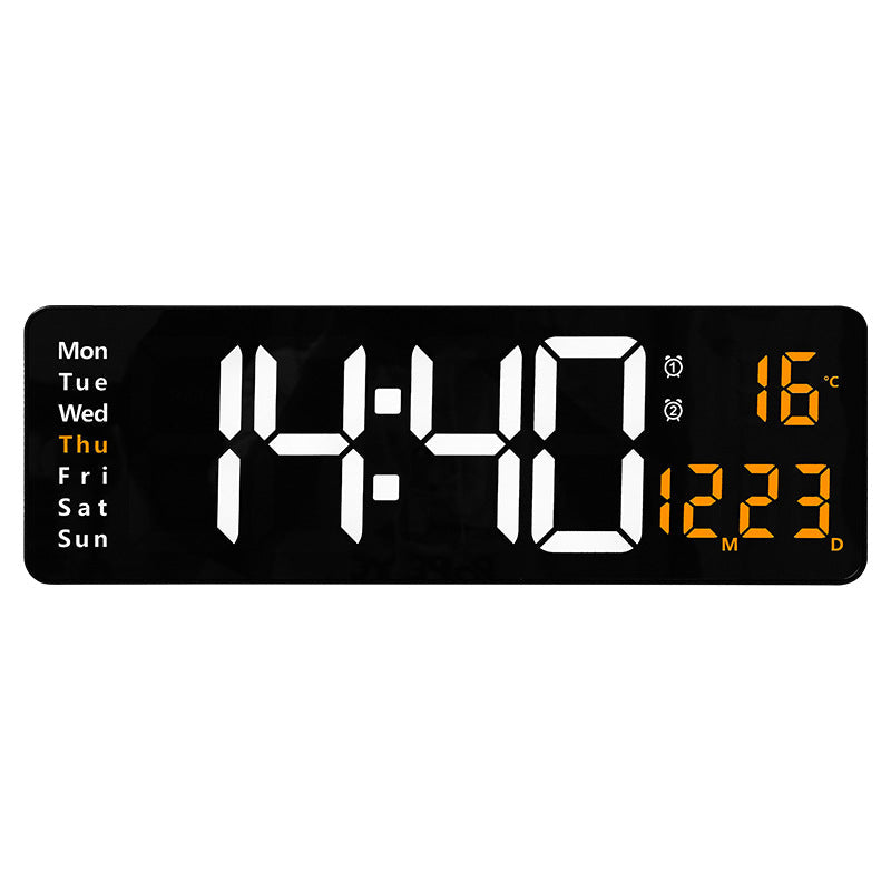 Large LED Digital Wall Clock with Remote Control