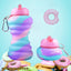 Donut Folding Silicone Water Bottle - Portable & Eco-Friendly