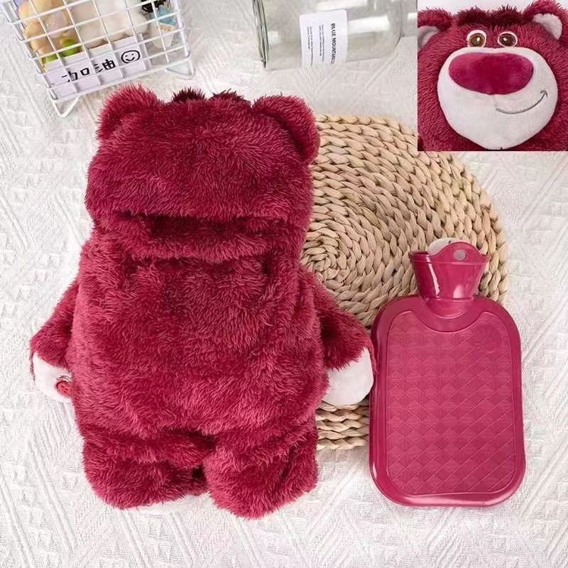 New Internet celebrity cartoon doll hot water bottle plush doll hand warmer water-filled hand warmer bag for girls hand warmer gift - Korvel