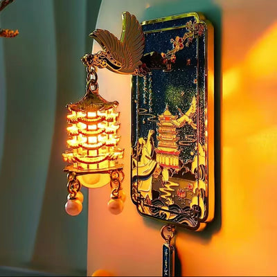 GlowCrane Wuhan Magnet - Luminous Cultural Souvenir