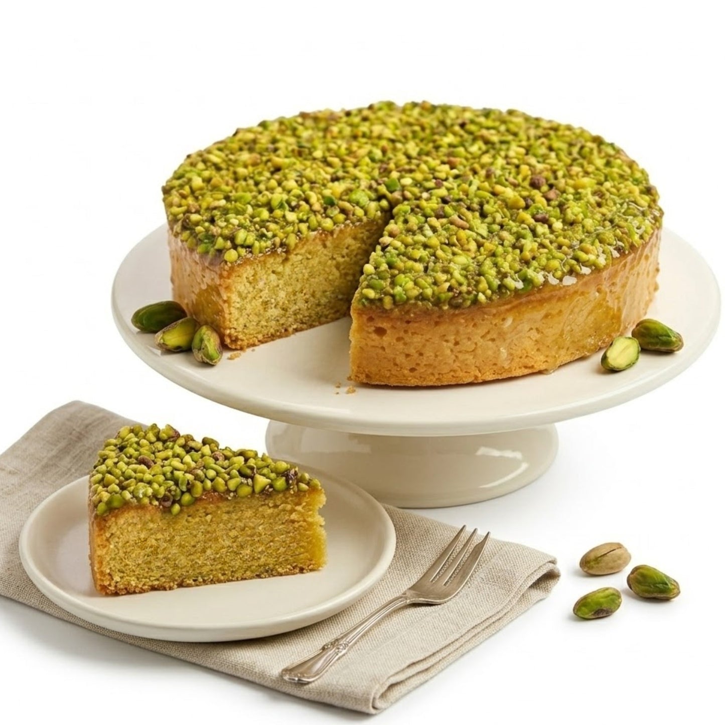 Gâteau aux pistaches au caramel sans sucre et keto Andy Anand 9" - 2 lbs