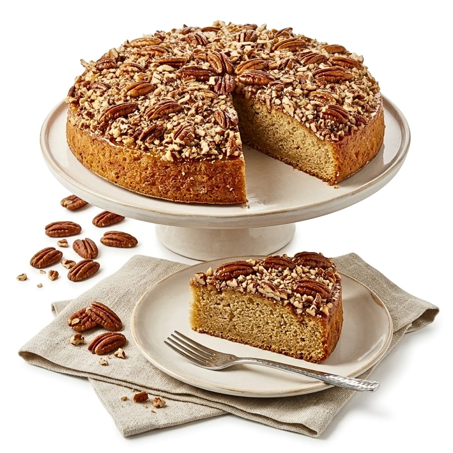 Gâteau aux pacanes sans sucre Andy Anand - 9" Délice fraîchement cuit