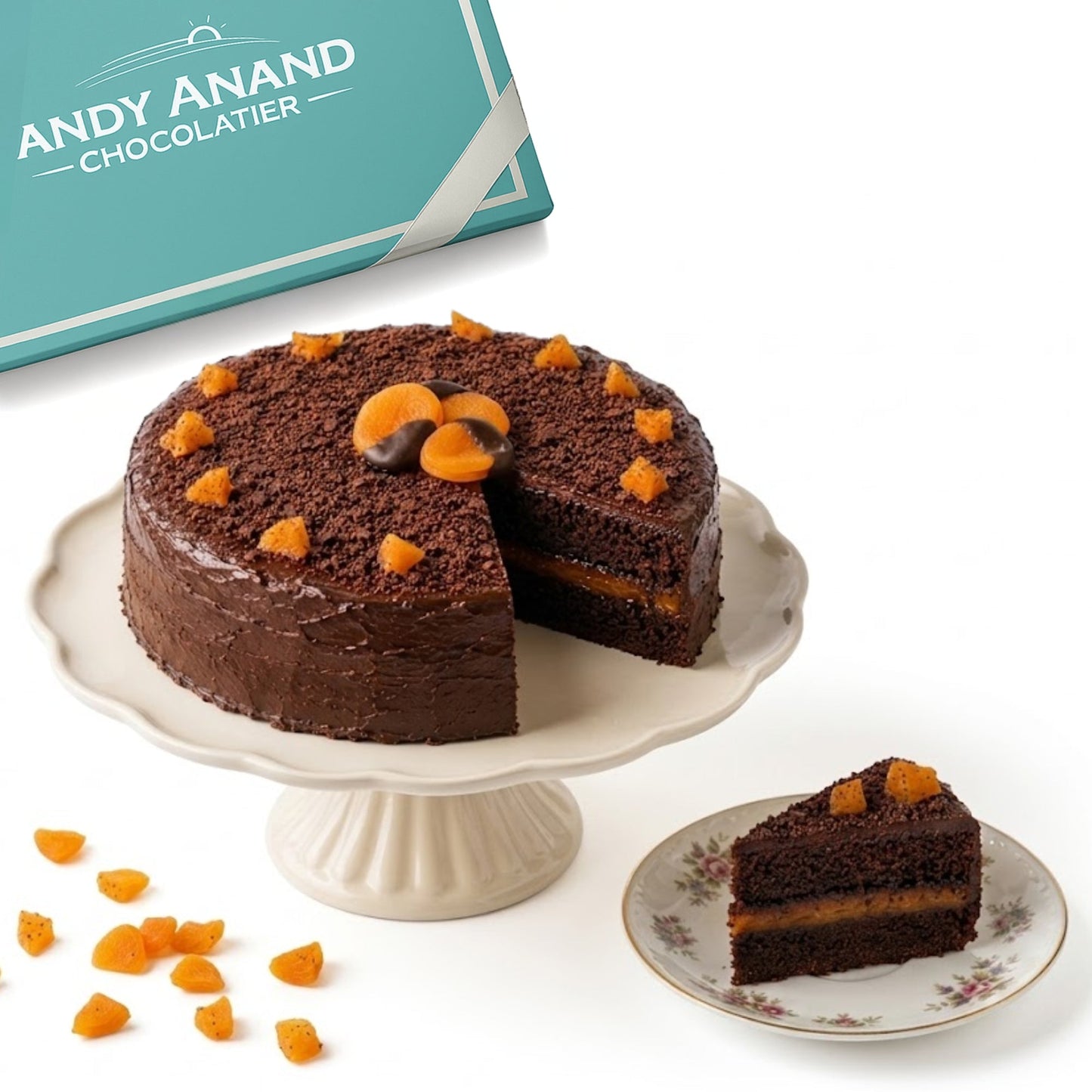 Sachertorte Sin Azúcar de Andy Anand – Pastel Clásico Austriaco de Chocolate 2.8 lb