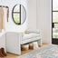 Bedroom storage stool, linen storage stool, large storage space, 50.39 inches white - Korvel