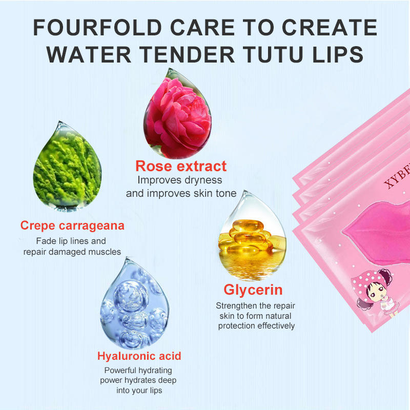 Lip mask is applied to remove dead skin fade lip wrinkles darken the lips moisturize and moisturize the lips - Korvel