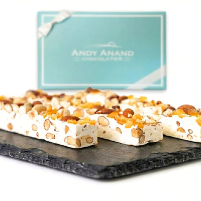 Andy Anand Divine Orange Peel Soft Turron Nougats - 7 Oz