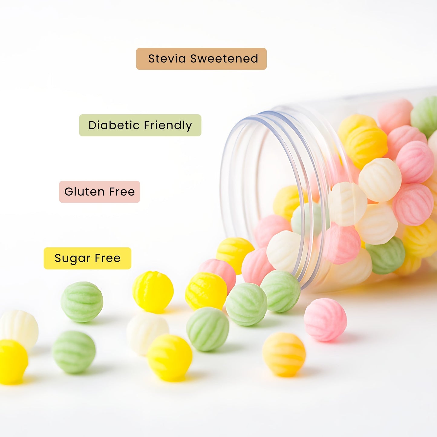 Caramelo Espiral Sin Azúcar Andy Anand - Sabores Variados, 7 Oz