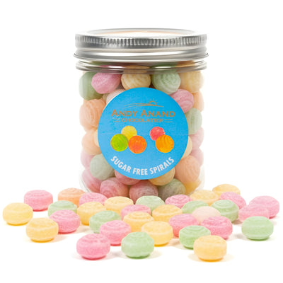 Andy Anand Sugar Free Spiral Candy - Assorted Flavors, 7 Oz
