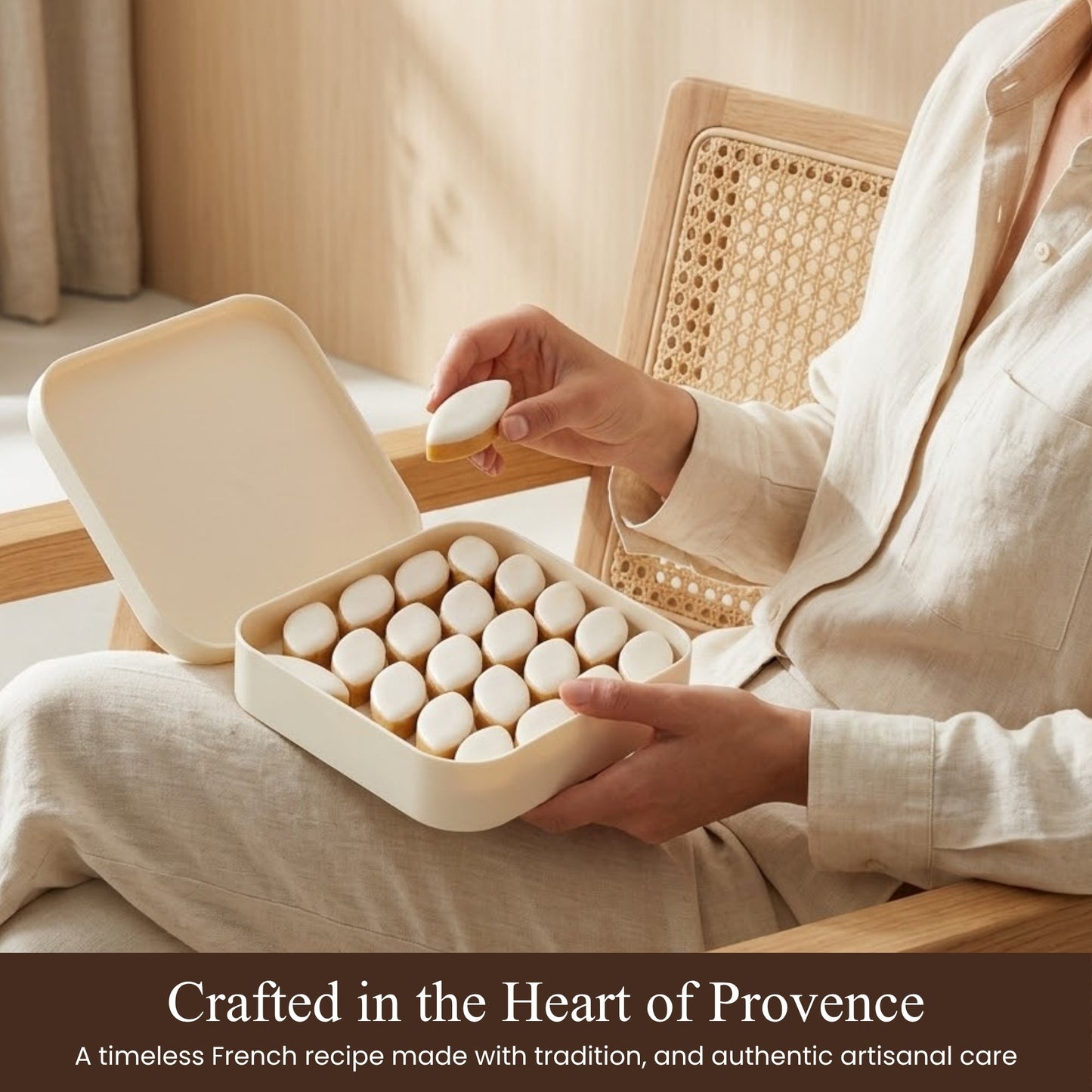 Andy Anand Calissons de Provence - 28 Pcs Bonbons Artisanaux aux Amandes