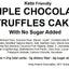 Pastel de Trufa de Chocolate Keto Sin Azúcar Andy Anand - 9" Delicia Gourmet