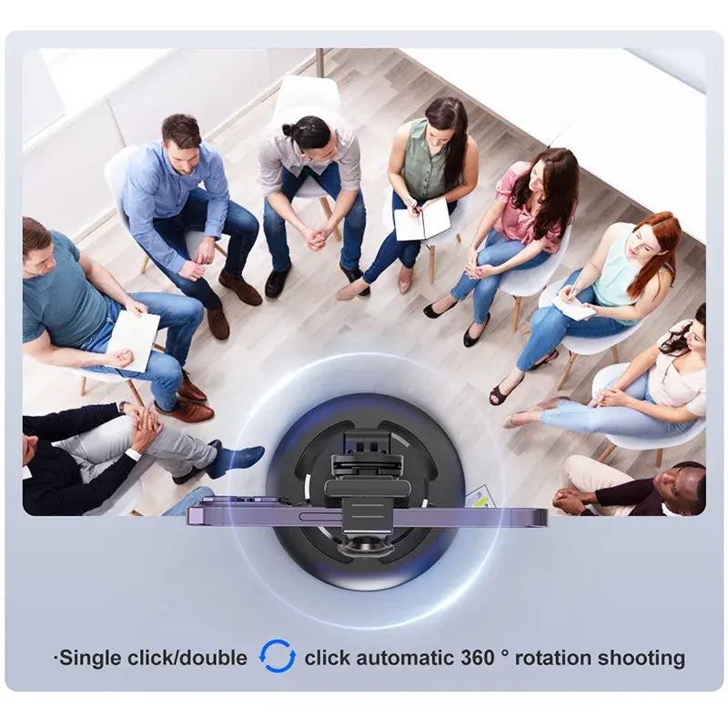P02 Auto Face Tracking Stand 360 Rotation Phone Holder Desktop Tracking Gimbal Stabilizer Tripod for Live Vlogging Video - Korvel