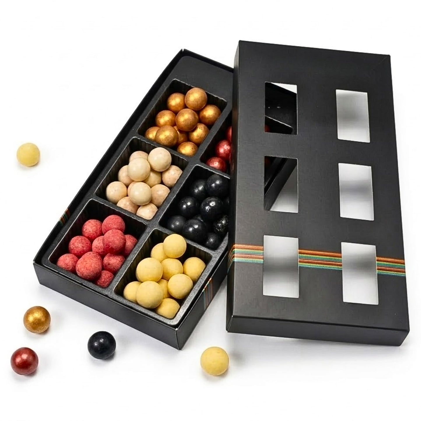 Boîte Cadeau de Réglisse Gourmande Couvertes de Chocolat Andy Anand, 6 Saveurs, 10,5 oz