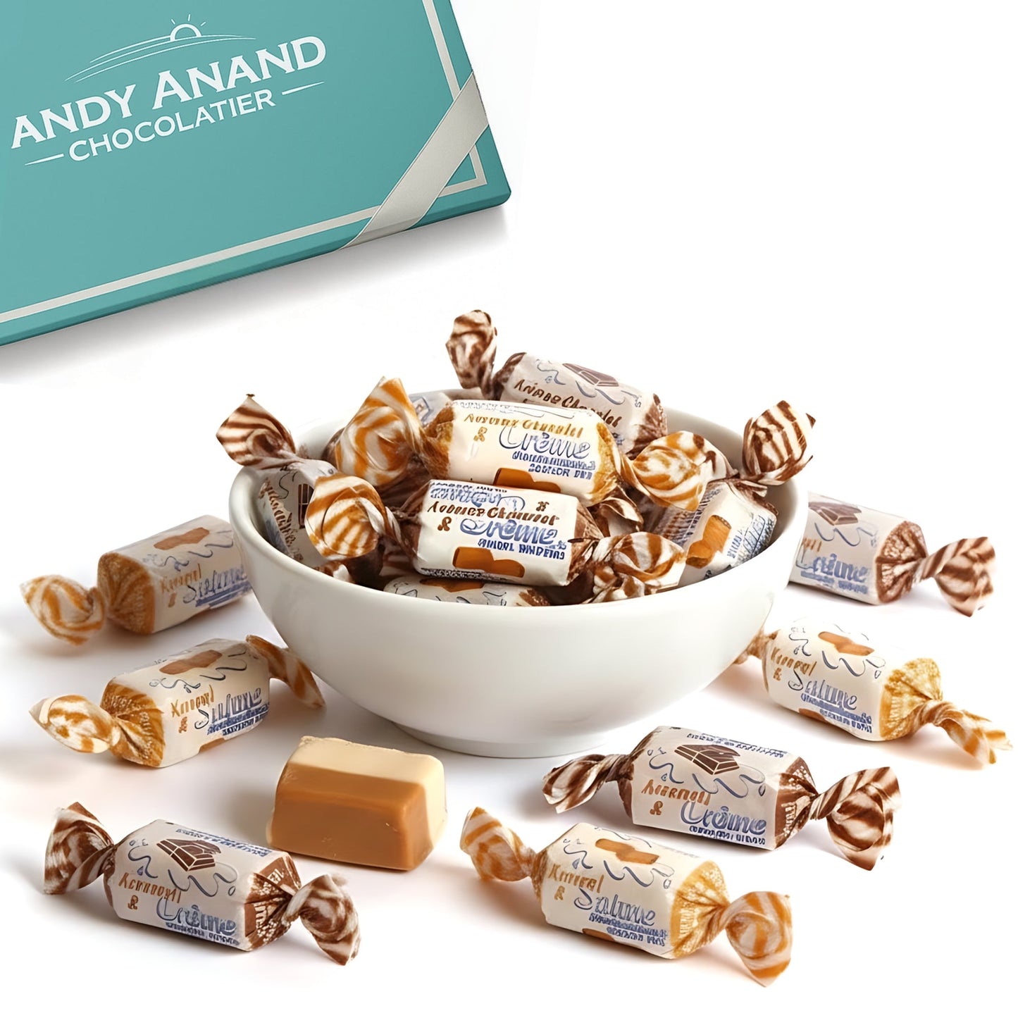Andy Anand Sugar Free Cream Toffees - Trio of Caramel, Chocolate & Coffee