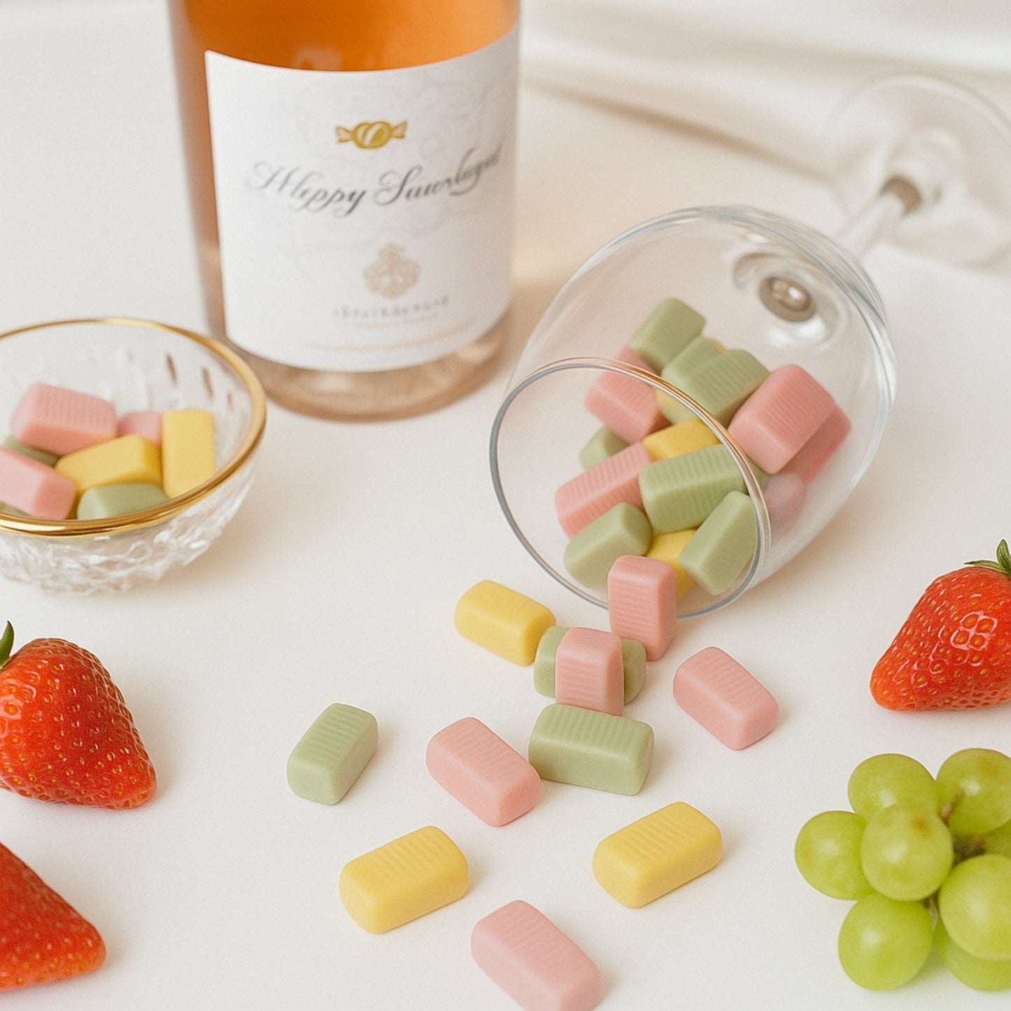 Andy Anand Bonbons Taffy aux Fruits Sans Sucre - Trio de Saveurs