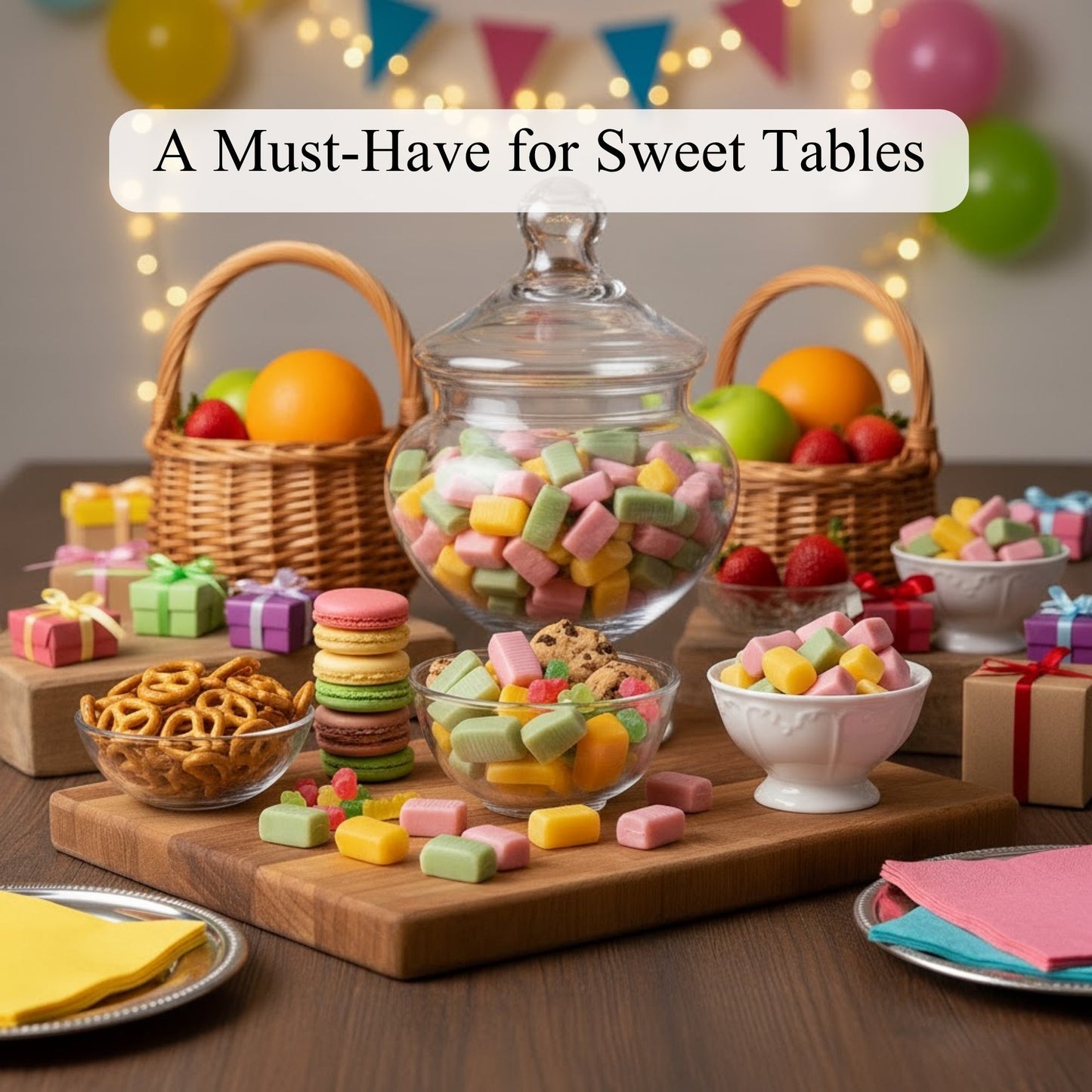 Andy Anand Bonbons Taffy aux Fruits Sans Sucre - Trio de Saveurs