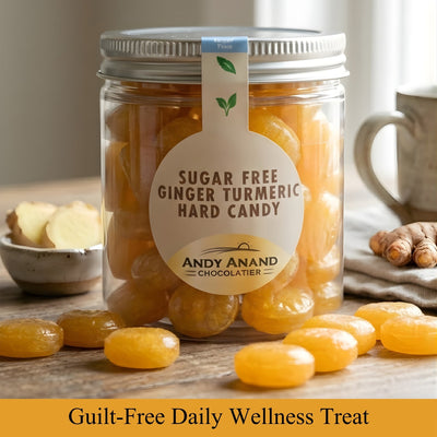 Andy Anand Sugar Free Ginger Turmeric Hard Candy – 50 Pcs
