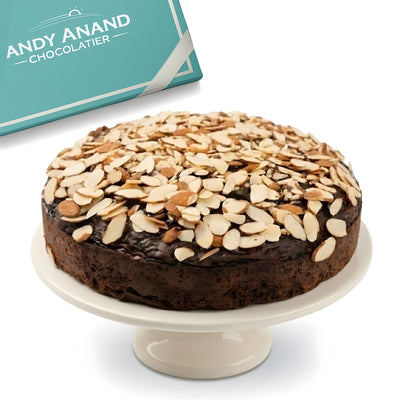 Gâteau aux amandes au chocolat sans gluten exquis de 9" Andy Anand