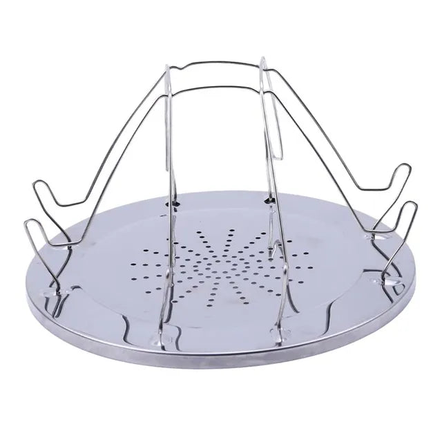 Simple Portable Stainless Steel Toast Rack Outdoor Camping Toaster Folding Portable Grill Multi-Purpose Stove Grill High Quality - Korvel
