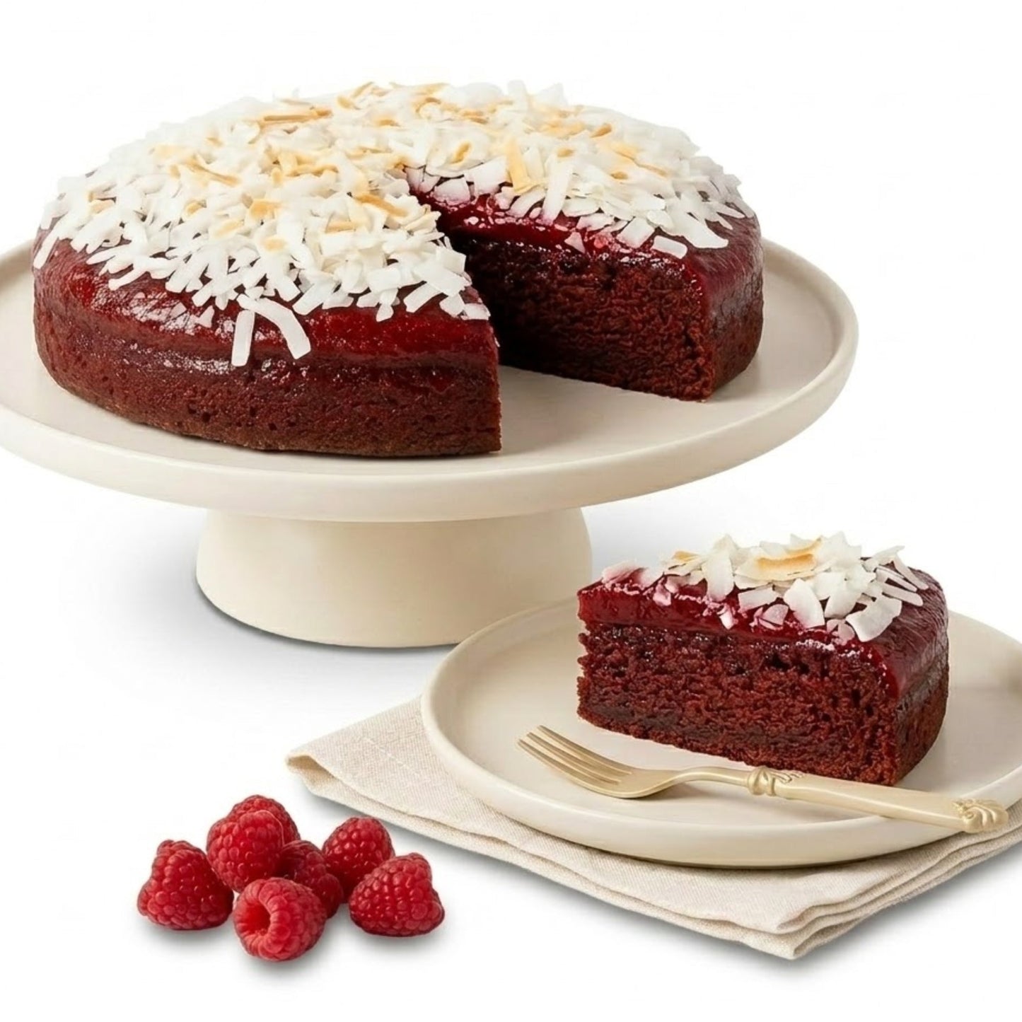 Gâteau Truffe Chocolat Framboise Sans Gluten Exquis de 9" Andy Anand