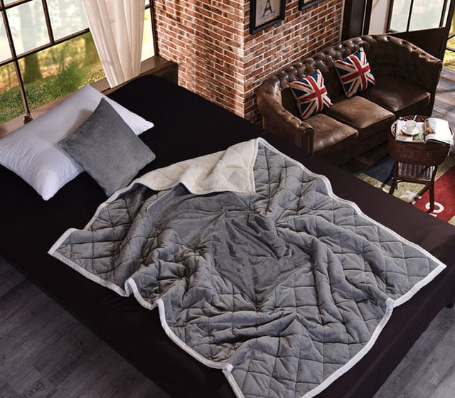2 in 1 Flannel Cushion Blanket car sofa lumbar throw pillow air conditioning blanket foldable patchwork quilt blanket Bedding - Korvel