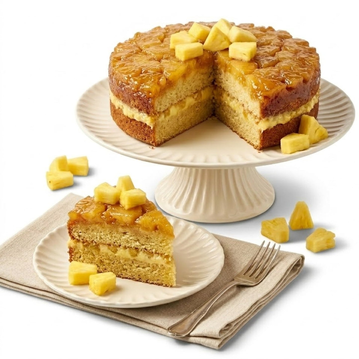 Gâteau à l'ananas sans sucre Andy Anand - Délice gourmet de 9''