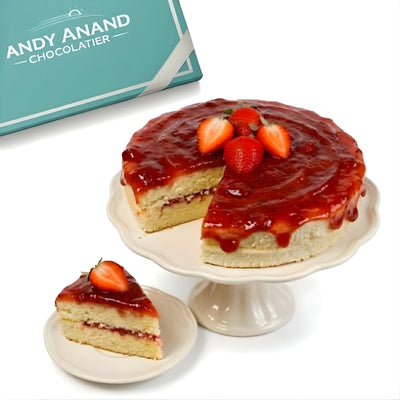 Andy Anand Indulgent Sugar Free Strawberry Cake 9"