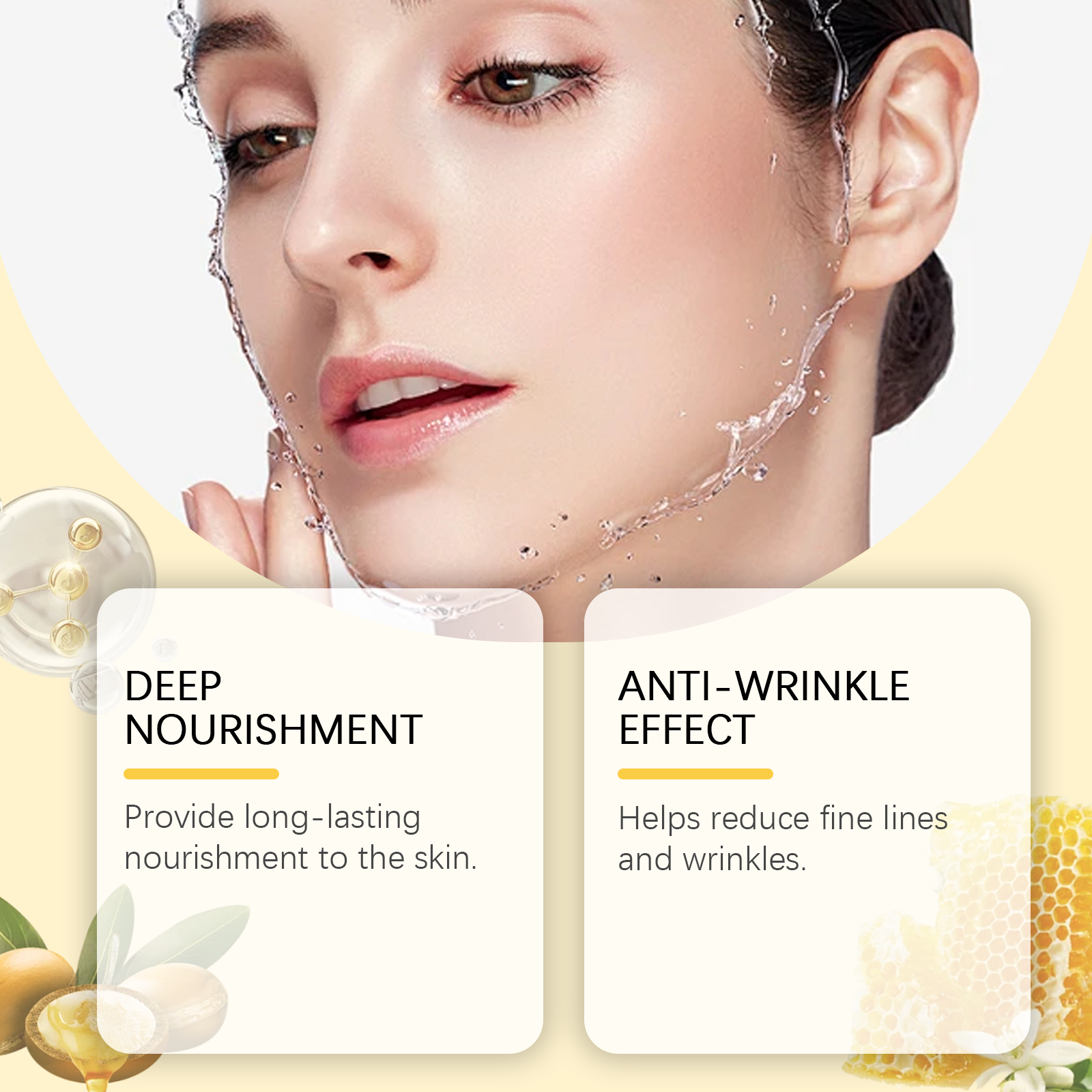 Propolis Moisturizer Stick, Long-Lasting Moisturizing And Gentle Care Of Dry Skin Daily Skin Care Facial Moisturizer Stick - Korvel