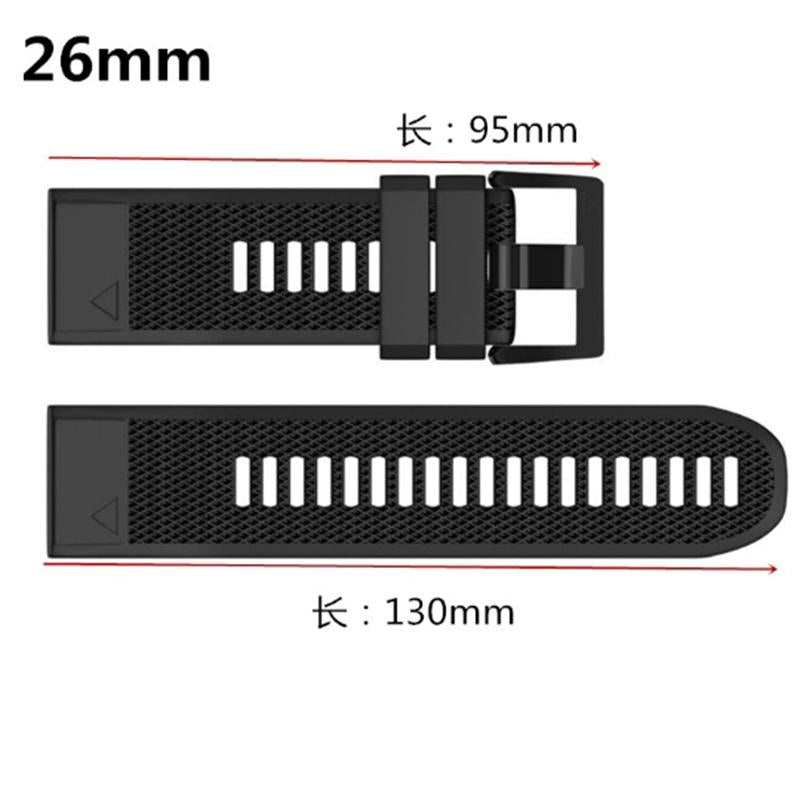 FIFATA Smart Watch Band Straps For Garmin Fenix 6 6S 6X 5X 5 5S 3 3HR Forerunner 935 945 Quick Release Strap Silicone Bracelet - Korvel