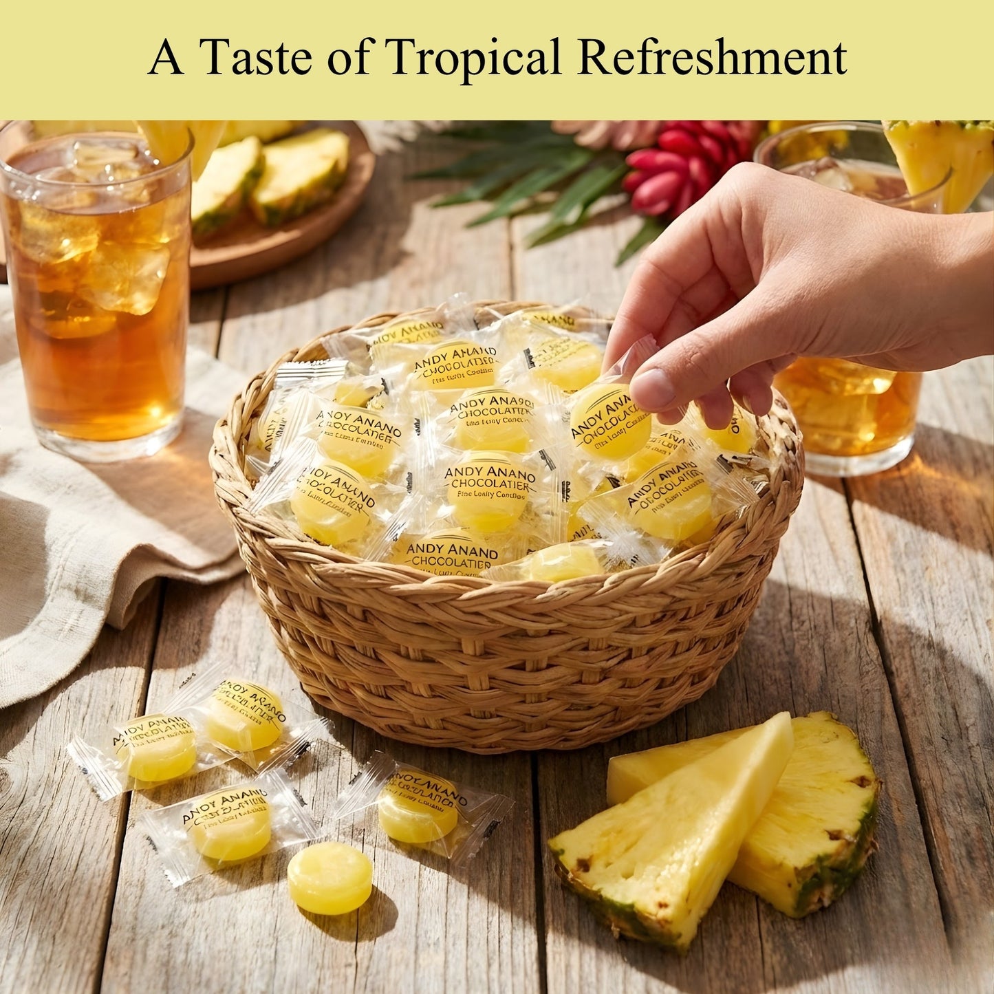 Caramelo de Piña Sin Azúcar Andy Anand - Indulgencia Tropical