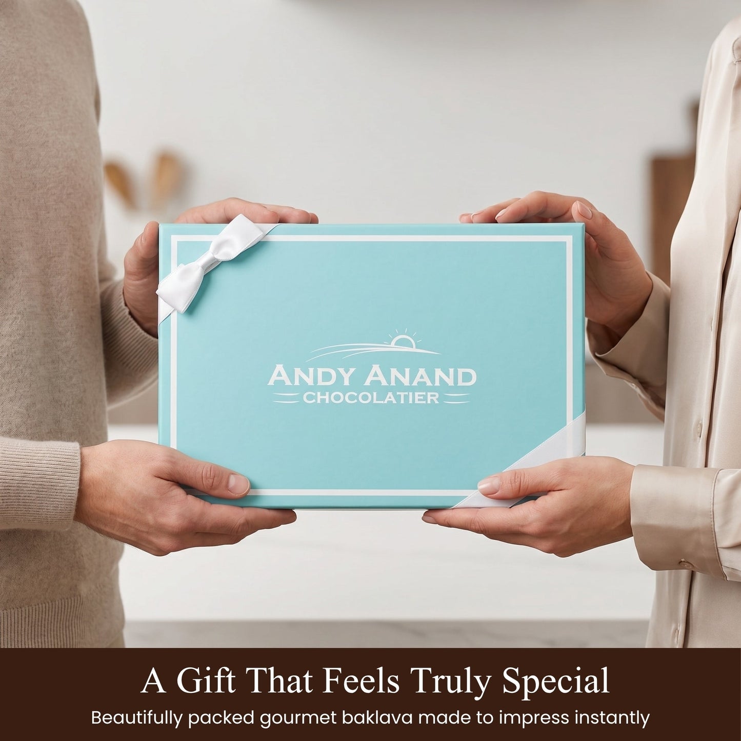 Andy Anand Baklava Sin Azúcar - Caja de Regalo de Pasteles Gourmet