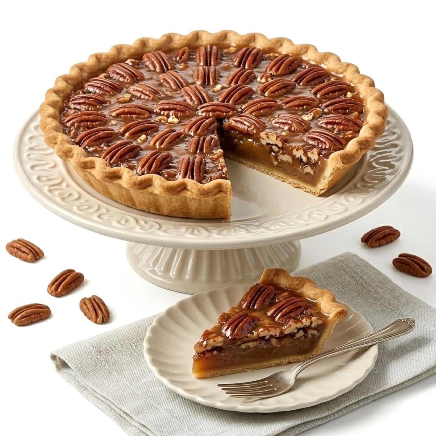 Andy Anand Sugar Free Dark Chocolate Pecan Pie - 2 lbs Gourmet Dessert