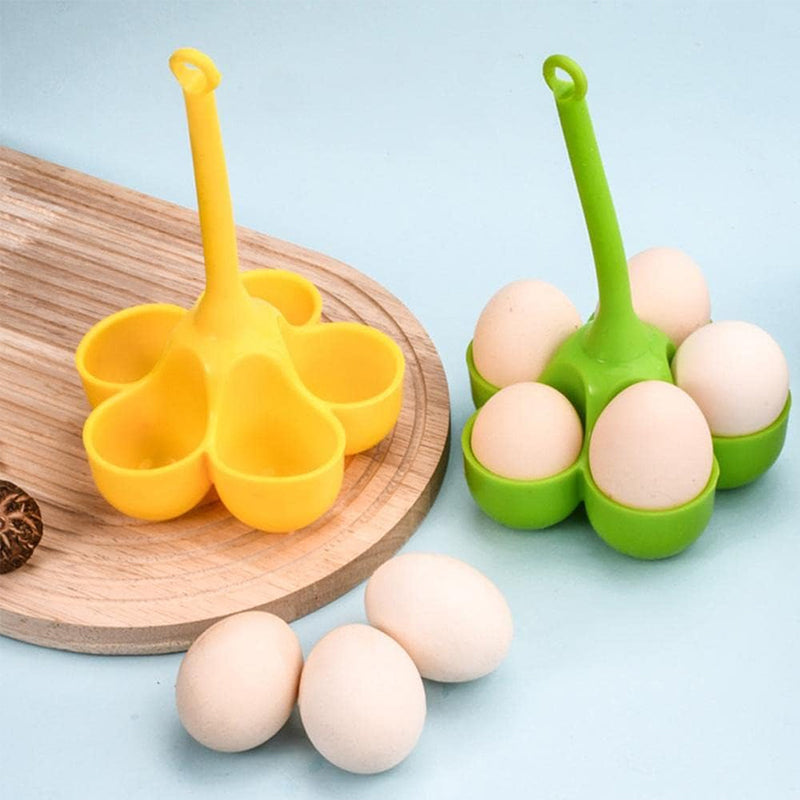 5 - Hole High - Temp Resistant Silicone Egg Cooker, Food - Grade for Making Complementary Food - Korvel