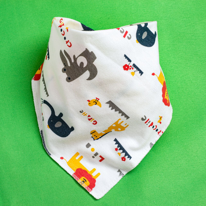 Baby Drooling Towel Baby Triangle Towel Double Layer According To The Buckle Newborn Child Headscarf Bib Scarf Spring And Summer Four Seasons - Korvel