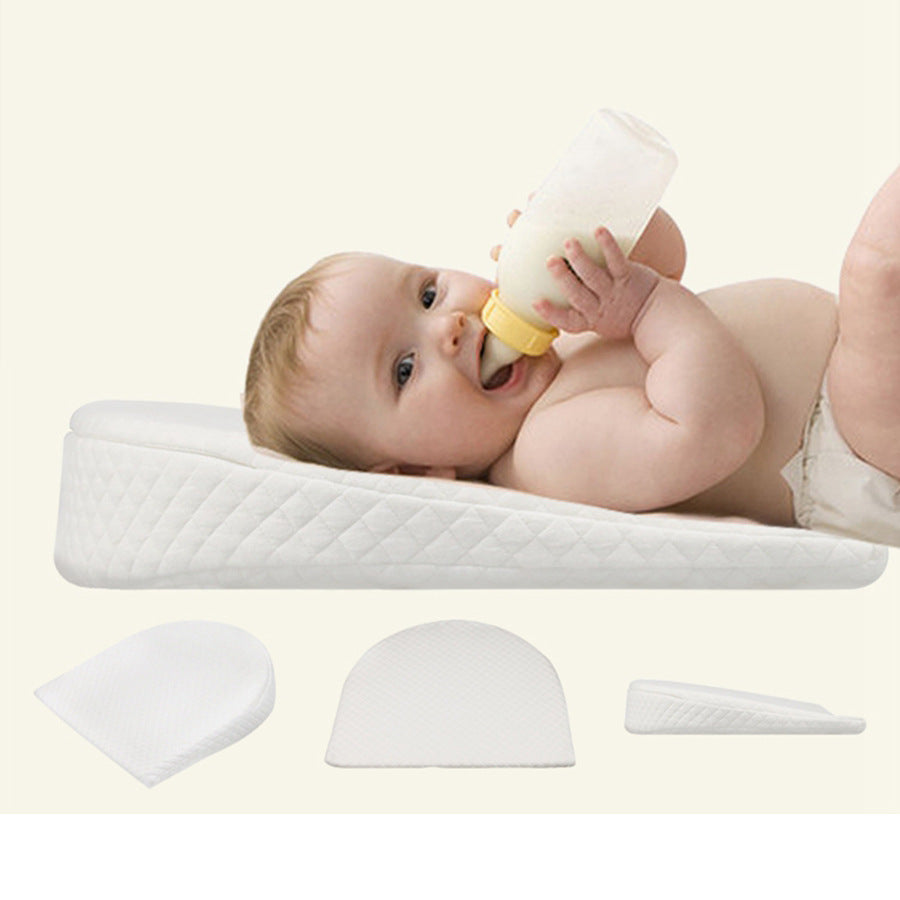 Baby Anti spitting Pillow Baby Pillow Removable Washable Slope Anti overflow Pillow Memory Cotton Baby Pillow - Korvel