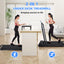 Walking Pad Treadmill Under Desk 2 in 1 Folding Portable Treadmill for Home Office Walking Jogging Machine 240 lb Capacity Black - Korvel