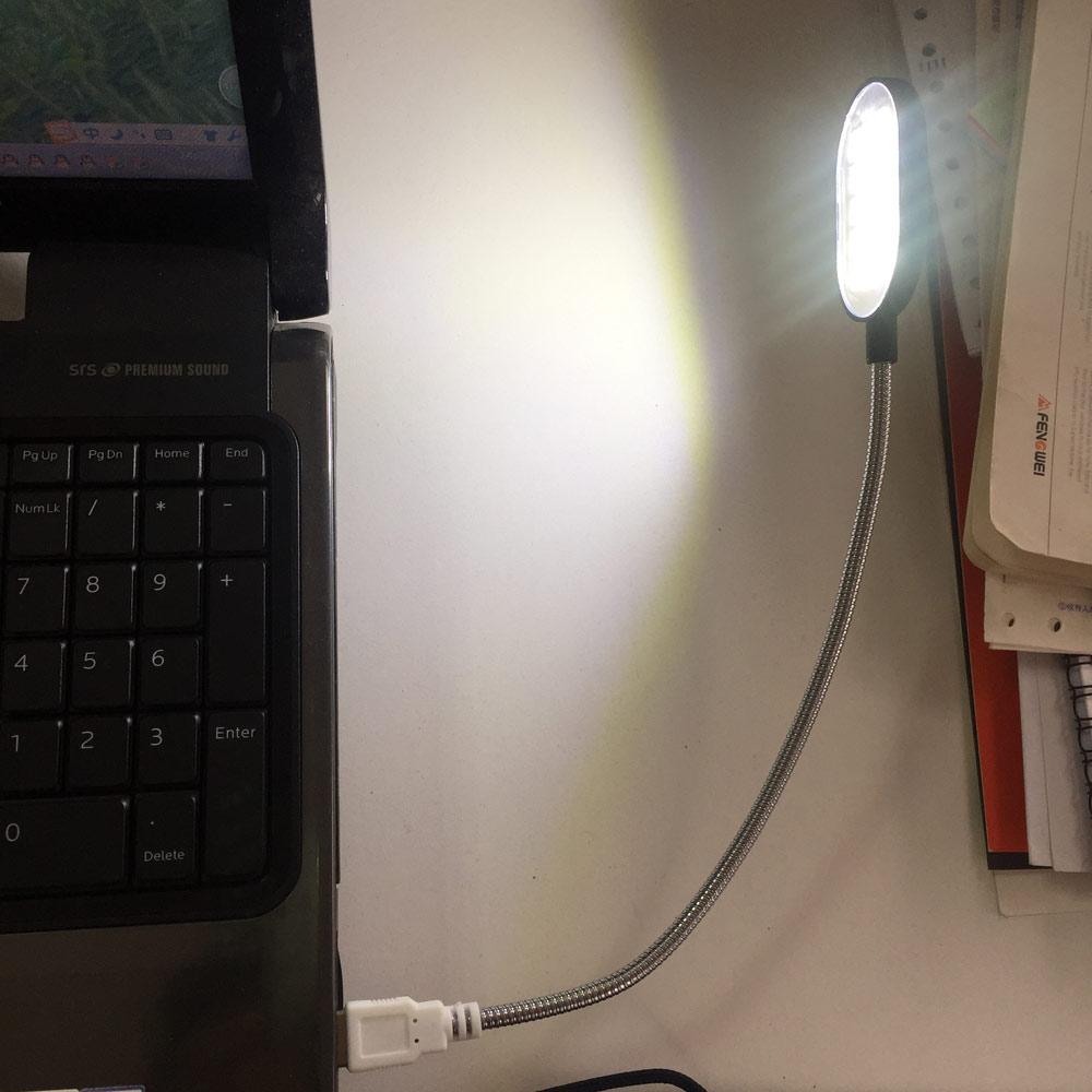 Ultra Bright 15 LED Flexible 35.2cm Mini Computer USB Work Light Lamp Flashlight For PC Laptop Convenient for Reading - Korvel
