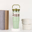 20oz30ozPortable Car Cup Stainless Steel Cup Travel Sports Water Bottle With Handle Cover Coffee Tumbler Cup - Korvel