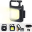 Multifunctional Mini COB Work Light TYPE-C Rechargeable Portable Keychain Light Magnetic Overhaul Emergency Light - Korvel
