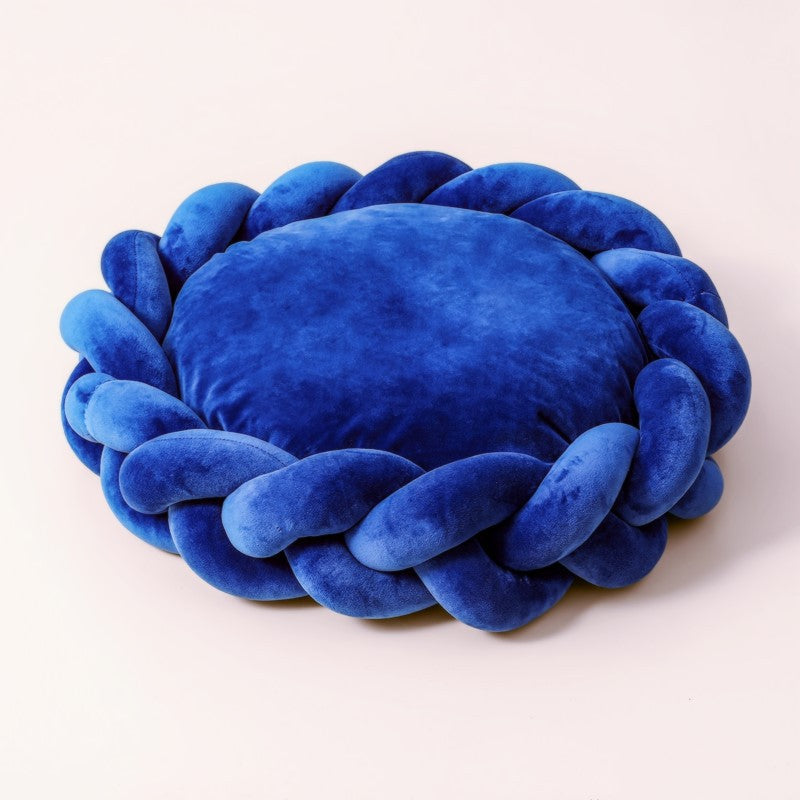 Pet kennel Fried Dough Twists dog kennel filling yarn cat kennel round universal mat detachable cat kennel dog kennel - Korvel