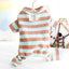Dog Clothes Spring and Summer Thin Wide Striped Four-legged Home Clothes Bottoming Shirt Small Dog Teddy Pet - Korvel
