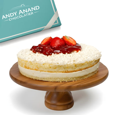 Andy Anand Sugar Free White Chocolate Cake with Strawberry - 2.5 lbs