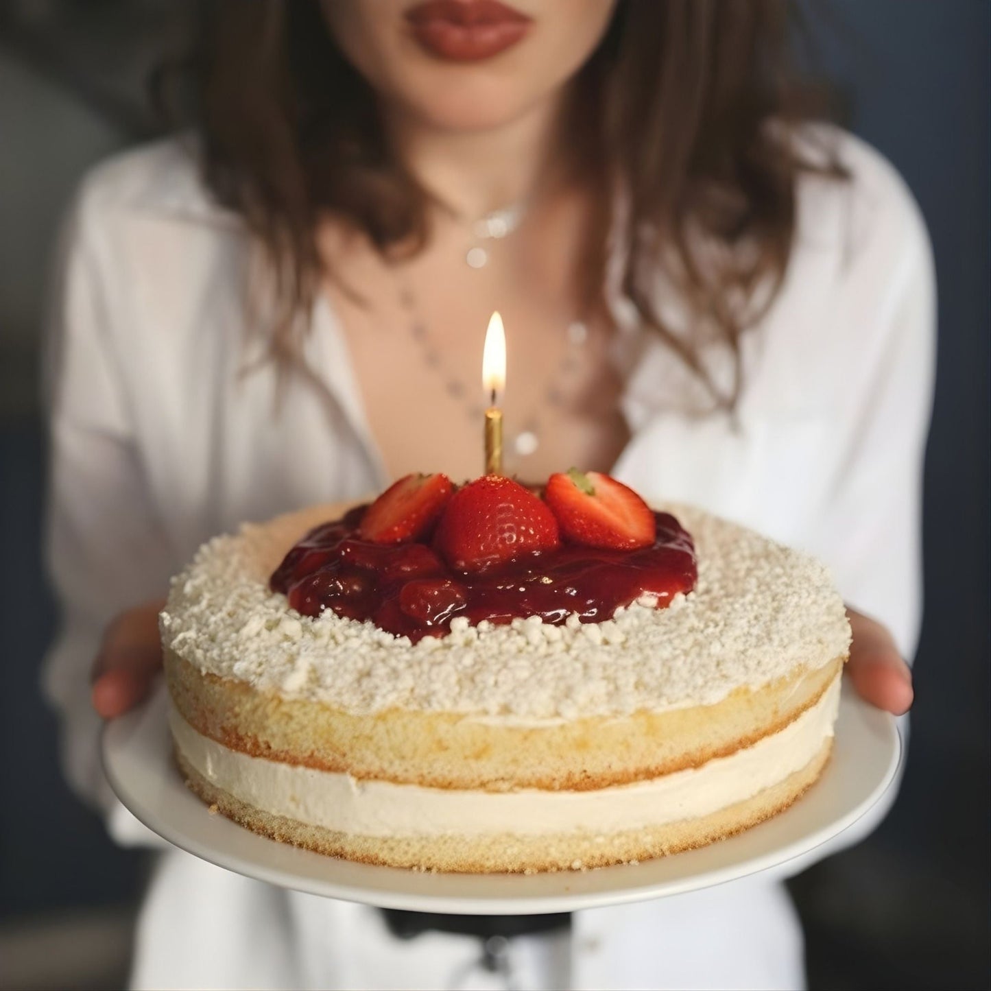 Gâteau à la crème de fraise suédois sans sucre Andy Anand, 2,5 lbs