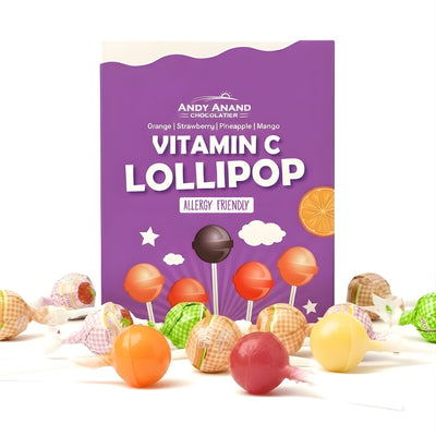 Andy Anand Low Calorie Vitamin C Lollipops - 8.8 oz